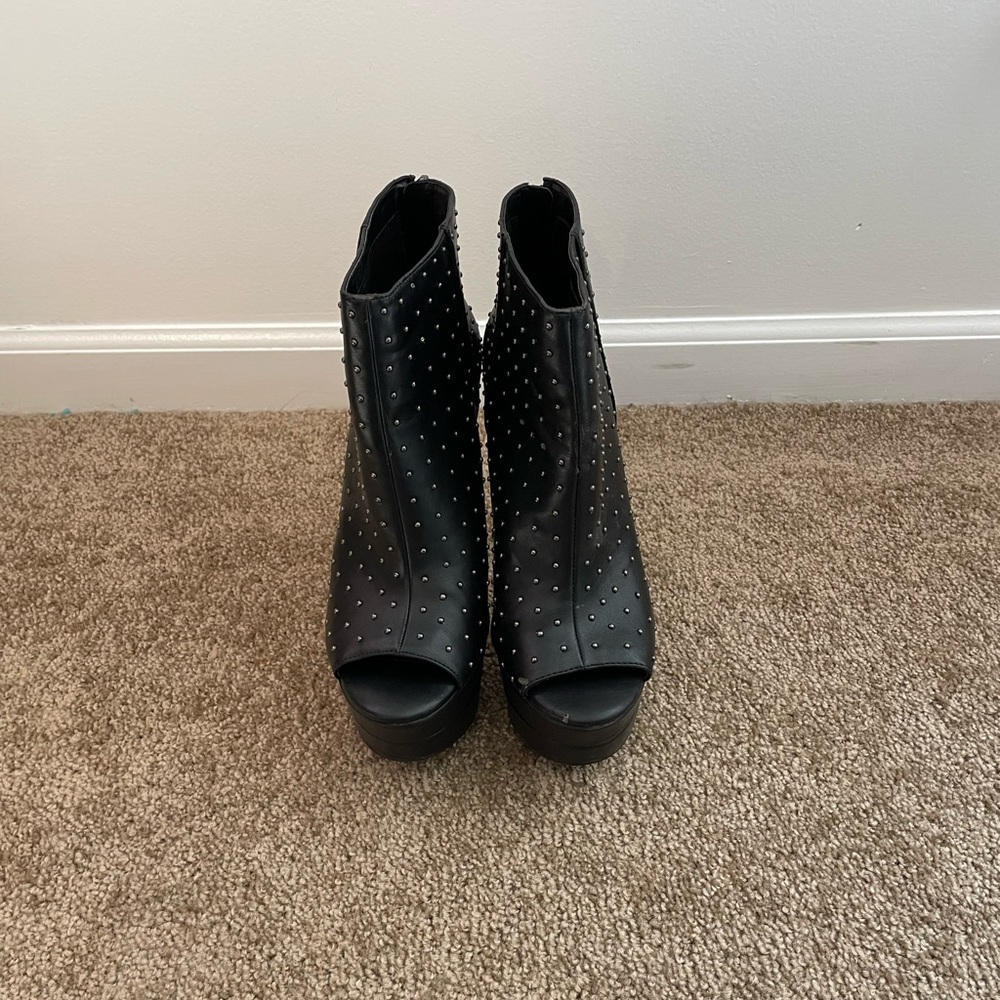 Studded Platform Jessica Simpson Bootie Heel